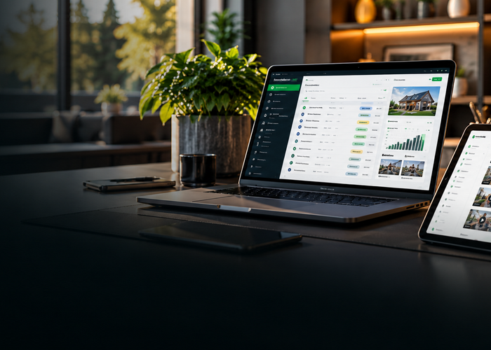 HomeWorks365 sales technology platform on laptop and tablet